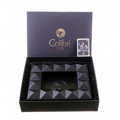 Пепельница Colibri Quasar на 8 сигар, Черный лак AT100T1 - цена