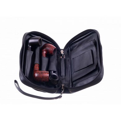 Сумка P&A для 4 трубок и табака 418-Black - цена