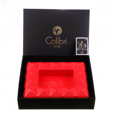 Пепельница Colibri Quasar на 8 сигар, Красный лак AT100T4 - цена