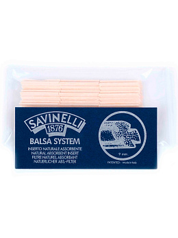 Фильтры для трубок 9 мм, бальсовые, Savinelli, 15 штук в пачке 101-065 - фото