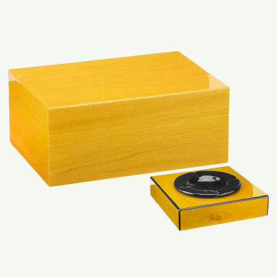 Набор сигарных аксессуаров Morici Roma Collection Veined Yellow SET - фото