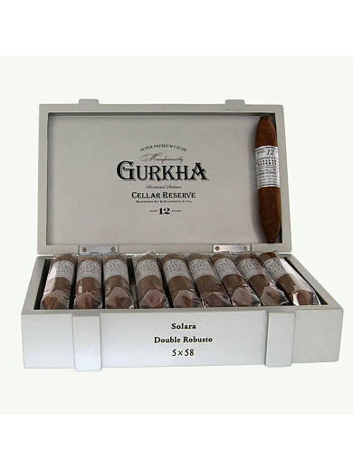 Сигары Gurkha Cellar Reserve 12 Years Platinum Solara Double Robusto - цена