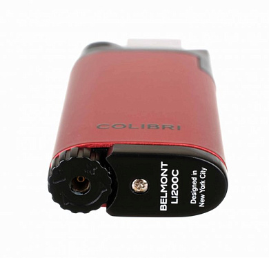 Зажигалка сигарная Colibri Belmont, красная - описание