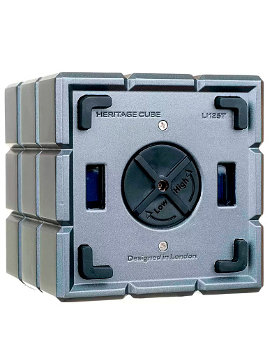 Зажигалка настольная Colibri Heritage двойного действия: турбо или обычное пламя, Оружейная сталь LI125T3 - цена