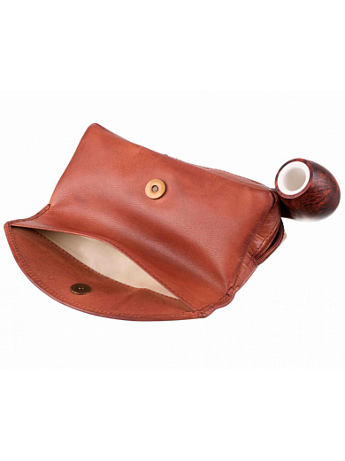 Сумка P&A для трубки и табака, натуральная кожа P315-Cognac - отзывы