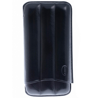 Чехол Jemar на 3 сигары, натуральная кожа 110-3-XL-Black