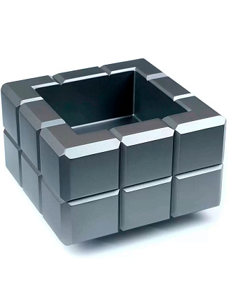 Пепельница Colibri Heritage Cube, Оружейная сталь AT125T3