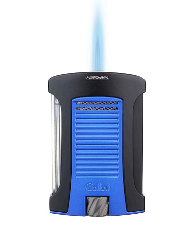 Зажигалка сигарная Colibri Daytona, черно-синяя LI770T13 - цена