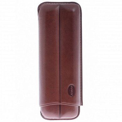 Чехол Jemar на 2 сигары, натуральная кожа 110-2-XL-Brown - фото